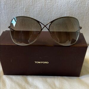 Tom Ford Women's Colette Butterfly Brown Sunglasses